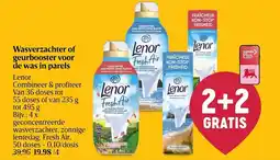 Delhaize Lenor Wasverzachter of geurbooster voor de was in parels aanbieding