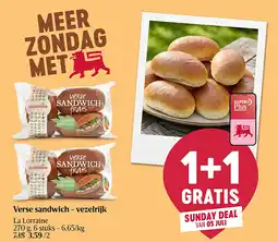 Delhaize Verse sandwich - vezelrijk aanbieding