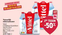 Delhaize Natuurlijk mineraalwater aanbieding