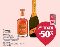Delhaize Prosecco of aperitief aanbieding