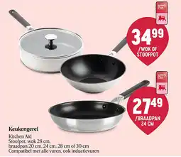 Delhaize Keukengerei WOK OF STOOFPOT aanbieding