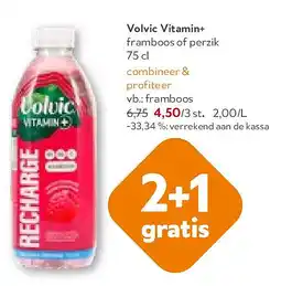 OKay Volvic Vitamin+ framboos of perzik aanbieding