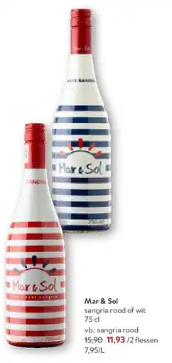 OKay Mar & Sol sangria rood of wit aanbieding