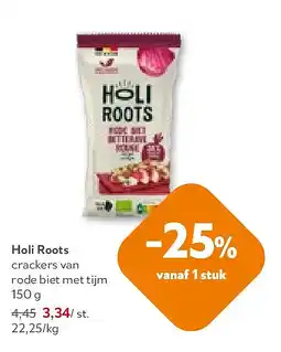 OKay Holi Roots crackers van rode biet met tijm aanbieding
