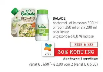 Spar Balade Bechamel Of Kaassaus Of Room aanbieding
