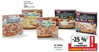 Colruyt Dr. oetker casa di mama quattro formaggi aanbieding