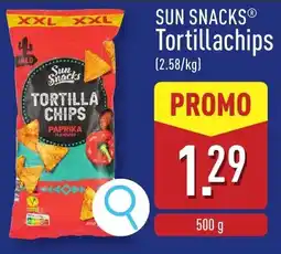 ALDI Sun Snacks Tortillachips aanbieding