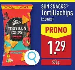 ALDI Sun snacksⓡ Tortillachips aanbieding