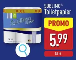 ALDI Sublimo Toiletpapier aanbieding