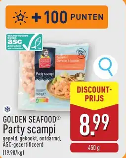 ALDI Golden seafood Party scampi aanbieding