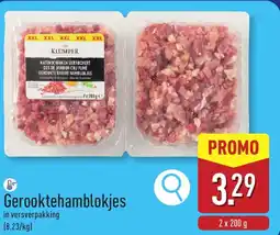 ALDI Gerooktehamblokjes aanbieding