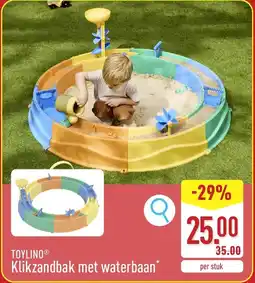 ALDI Toylino® klikzandbak met waterbaan aanbieding