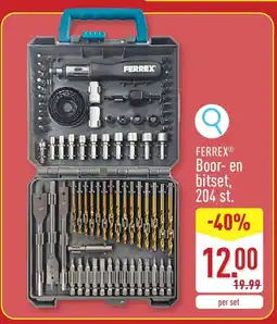 ALDI Ferrex® boor- en bitset, 204 st. aanbieding