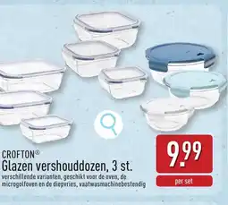 ALDI Crofton® Glazen vershouddozen, 3 st. aanbieding