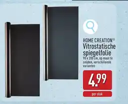 ALDI Home creationⓡ vitrostatische spiegelfolie aanbieding