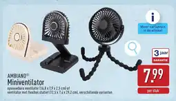 ALDI Ambianoⓡ Miniventilator aanbieding