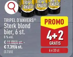 ALDI Tripel d'anversⓡ sterk blond bier, 6 st. aanbieding