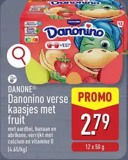 ALDI Danone Danonino Verse Kaasjes met Fruit aanbieding