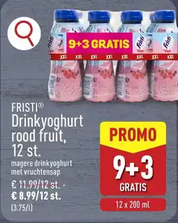 ALDI Fristi Drinkyoghurt Rood Fruit aanbieding