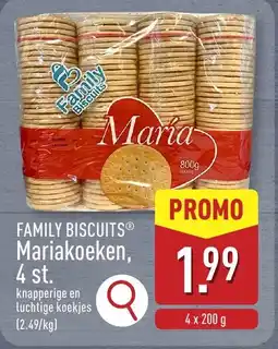 ALDI Family Biscuits Mariakoeken aanbieding