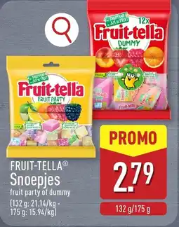 ALDI Fruit-Tella Snoepjes aanbieding