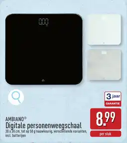 ALDI Ambiano Digitale Personenweegschaal aanbieding