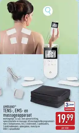 ALDI Ambiano TENS, EMS en Massageapparaat aanbieding