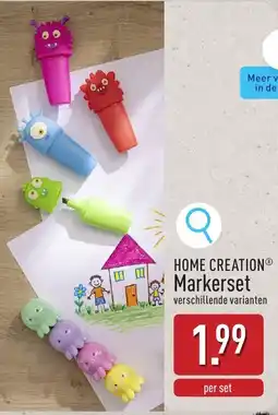 ALDI Home Creation Markerset aanbieding