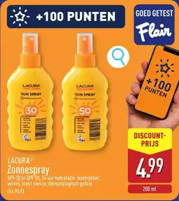 ALDI Lacura Zonnespray aanbieding