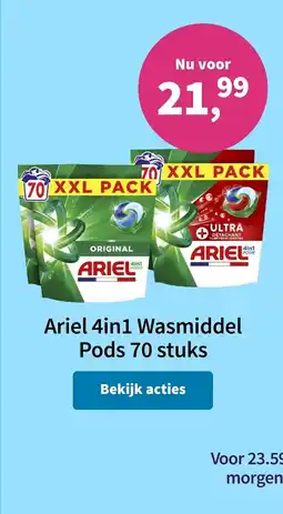 Plein.nl Ariel 4in1 wasmiddel pods aanbieding