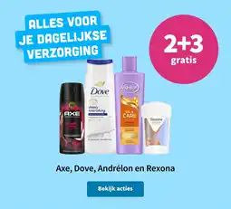 Plein.nl Axe, dove, andrélon en rexona aanbieding