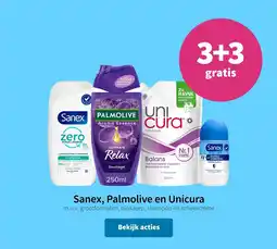 Plein.nl Sanex, palmolive en unicura aanbieding