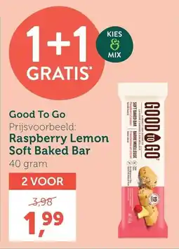Holland & Barrett Good To Go Raspberry Lemon Soft Baked Bar aanbieding