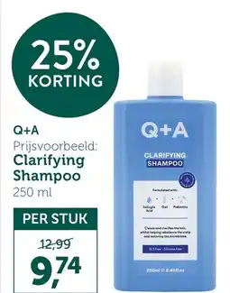Holland & Barrett Q+A Clarifying Shampoo aanbieding