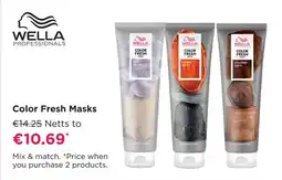 Pro-Duo Wella Professionals Color Fresh Masks aanbieding
