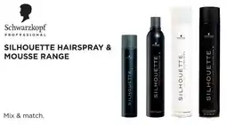 Pro-Duo Schwarzkopf Professional Silhouette Hairspray & Mousse Range aanbieding