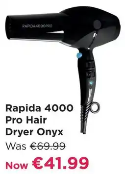 Pro-Duo diva professional styling Rapida 4000 Pro Hair Dryer Onyx aanbieding