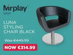 Pro-Duo Mirplay Luna Styling Chair Black aanbieding