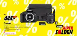 MediaMarkt Canon EOS 2000D + EF-S 18-55mm + SB130 Schoudertas + 16 GB SD kaart Reflexcamera aanbieding