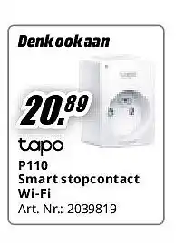 MediaMarkt P110 Smart stopcontact Wi-Fi aanbieding