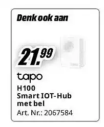 MediaMarkt H100 Smart IOT-Hub met bel aanbieding