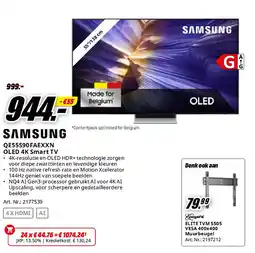MediaMarkt Samsung QE55S90FAEXXN OLED 4K Smart TV aanbieding