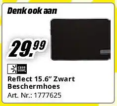 MediaMarkt Reflect 15.6” Zwart Beschermhoes aanbieding
