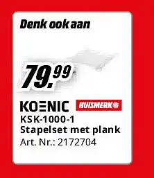MediaMarkt KSK-1000-1 Stapelset met plank aanbieding