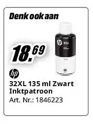 MediaMarkt 32XL Zwart Inktpatroon aanbieding