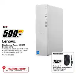 MediaMarkt IdeaCentre Tower 08IRR9 Desktop-PC aanbieding