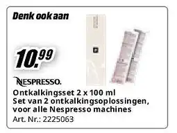 MediaMarkt Ontkalkingsset Set van 2 ontkalkingsoplossingen, voor alle Nespresso machines aanbieding