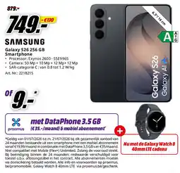 MediaMarkt Samsung Galaxy S26 256 GB Smartphone aanbieding