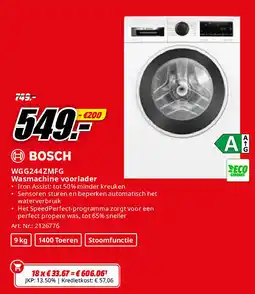MediaMarkt WGG244ZMFG Wasmachine voorlader aanbieding