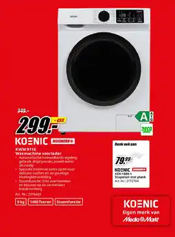 MediaMarkt KWM 9116 Wasmachine voorlader aanbieding